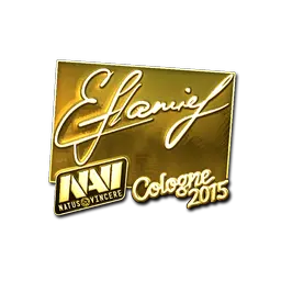 Sticker | flamie (Gold) | Cologne 2015