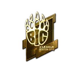 Sticker | BIG (Gold) | Boston 2018