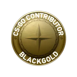 Black Gold Map Coin