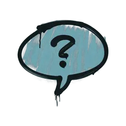 Sealed Graffiti | Question Mark (Wire Blue)