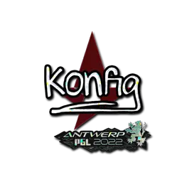 Sticker | k0nfig (Glitter) | Antwerp 2022