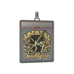 Sticker Slab | skullz (Gold) | Budapest 2025
