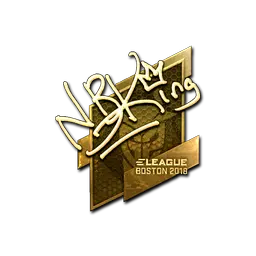 Sticker | NBK- (Gold) | Boston 2018