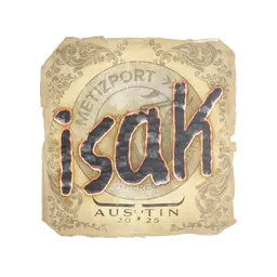 Sticker | isak | Austin 2025