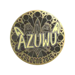 Sticker | AZUWU (Gold) | Cologne 2026