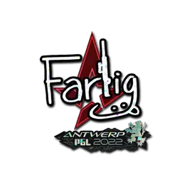 Sticker | Farlig (Glitter) | Antwerp 2022
