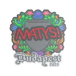 Sticker | MATYS (Embroidered) | Budapest 2025