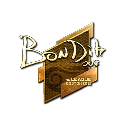 Sticker | bondik (Gold) | Boston 2018