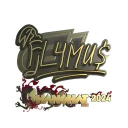 Sticker | FL4MUS (Gold) | Shanghai 2024