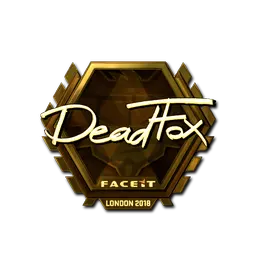 Sticker | DeadFox (Gold) | London 2018
