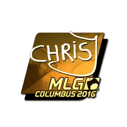 Sticker | chrisJ (Gold) | MLG Columbus 2016