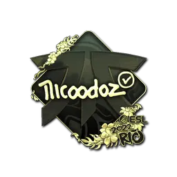 Sticker | nicoodoz (Gold) | Rio 2022