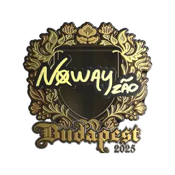 Sticker | noway (Gold) | Budapest 2025