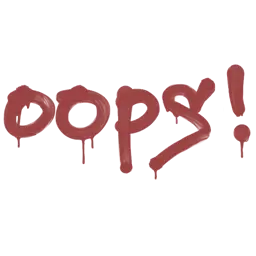 Sealed Graffiti | Oops (Blood Red)
