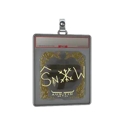 Sticker Slab | snow (Gold) | Austin 2025