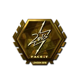 Sticker | Zeus (Gold) | London 2018