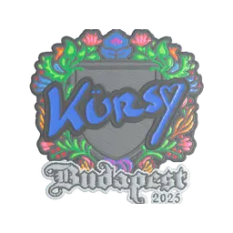 Sticker | Kursy (Embroidered) | Budapest 2025