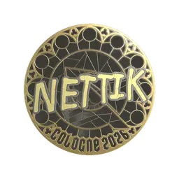 Sticker | nettik (Gold) | Cologne 2026