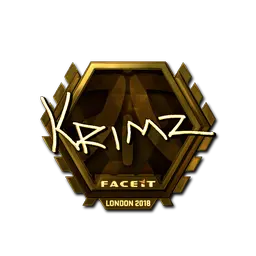Sticker | KRIMZ (Gold) | London 2018