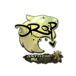 Sticker | drop (Gold) | Antwerp 2022