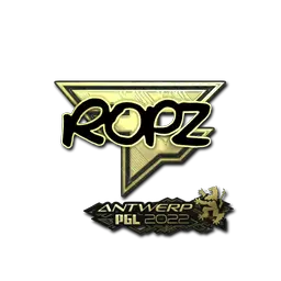 Sticker | ropz (Gold) | Antwerp 2022