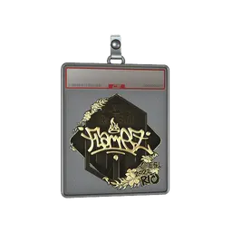 Sticker Slab | FlameZ (Gold) | Rio 2022