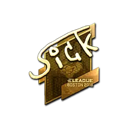 Sticker | SicK (Gold) | Boston 2018