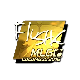 Sticker | flusha (Gold) | MLG Columbus 2016