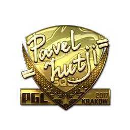 Sticker | hutji (Gold) | Krakow 2017