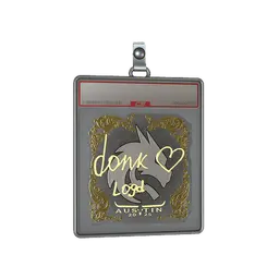 Sticker Slab | donk (Gold) | Austin 2025