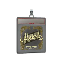 Sticker Slab | Aleksib (Gold) | Austin 2025