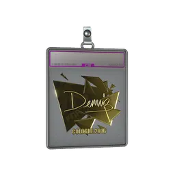 Sticker Slab | dennis (Gold) | Cologne 2016