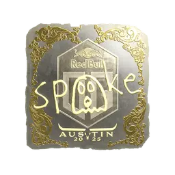 Sticker | spooke (Gold) | Austin 2025