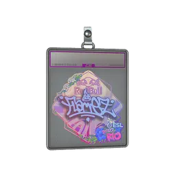 Sticker Slab | FlameZ (Holo) | Rio 2022
