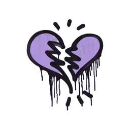 Sealed Graffiti | Broken Heart (Violent Violet)