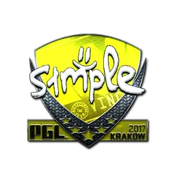 Sticker | s1mple (Foil) | Krakow 2017