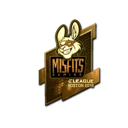 Sticker | Misfits Gaming (Gold) | Boston 2018