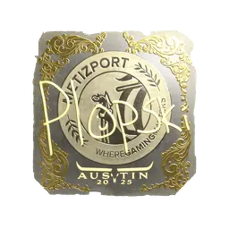 Sticker | Plopski (Gold) | Austin 2025