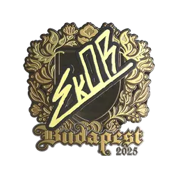 Sticker | sk0R (Gold) | Budapest 2025