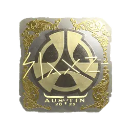 Sticker | slaxz- (Gold) | Austin 2025