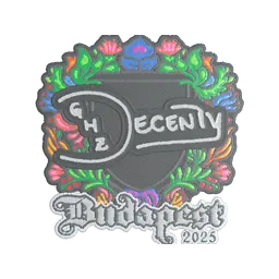 Sticker | decenty (Embroidered) | Budapest 2025
