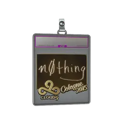 Sticker Slab | n0thing (Gold) | Cologne 2015