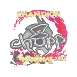 Sticker | chopper (Glitter, Champion) | Shanghai 2024
