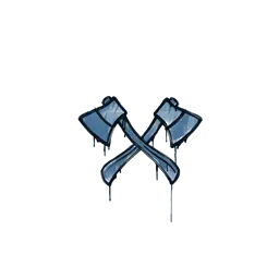 Sealed Graffiti | X-Axes (Monarch Blue)
