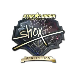 Sticker | shox (Gold) | Berlin 2019