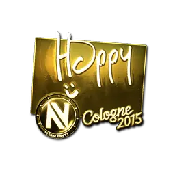 Sticker | Happy (Gold) | Cologne 2015
