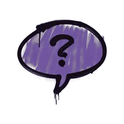 Sealed Graffiti | Question Mark (Monster Purple)