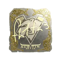 Sticker | FL1T (Gold) | Austin 2025