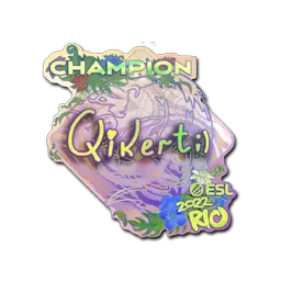 Sticker | qikert (Holo, Champion) | Rio 2022
