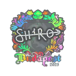 Sticker | sh1ro (Holo) | Budapest 2025